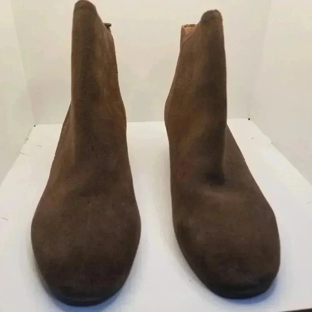 Franco Sarto Brown Ankle Booties Sz 7.5M
